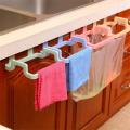 Plastic Frame Trash Bag Holder – Over-the-Cabinet Garbage Bin Rack & Towel Hanger for Kitchen Drawer or Cupboard | 10 lb Capacity. 
