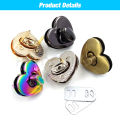 1pc 30m/32mm Metal Heart Shape Turn Lock Clasp Buckles For Bag Purse Hat Decor Hardware Diy Craft Purse Accessory. 