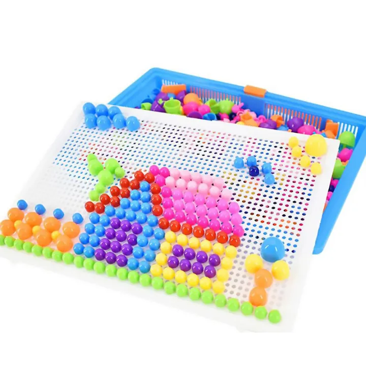 Mushroom%20Nail%20DIY%20Handmade%20Toys%20Children's%20Montessori%20Educational%20Toys%20Intelligent%203D%20Puzzle%20Game%20Jigsaw%20Board%20Gifts%20-%20Image%202