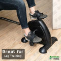(SNK FITNESS) Mini Exercise Bike, Under Desk Bike Pedal Exerciser Portable Foot Cycle Arm & Leg Peddler Machine with LCD Screen Displays, Mini Pedal Exerciser Stationary Bike with Digital Monitor, Step Tracker and Adjustable Tension Knob. 