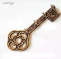 Decorative Wall Mounted Key Holder  Vintage Key With 4 Hooks  Wall Mounted  Rustic Cast Iron. 