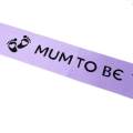 Big Sister To Be Writing Baby Shower Party Sash Blue. 