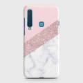 Samsung Galaxy A9 Star Pro Cover Case Pink and white marbel  Hard Cover- Design 33 Cover. 