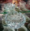 Ashtray , Large Glass Ashtray for Smokers, Clear Crystal Ash trays Outdoor Glass Round Ashtrays. 