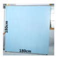 Shower Curtain Waterproof Bathroom Free 12 Hook Ring Plain Color Large Wide Bathing Cover - Multicolor. 