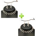 New Hot Fashion Jewellery Set Pearl Choker Necklace Ladies Collar Cross Strand Beads Chokers Love Pendant Necklace Bohemian Neck Chocker Necklace Jewelry Birthday Gift for Women Girls. 