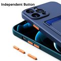 Samsung S24 Ultra Casing For Samsung Galaxy S24 S23 Plus Ultra A05 A05s A15 A25 A35 A55 Liquid Silicone Candy Color ID Credit Card Slot Anti-fall Phone Case Protective Back Cover. 