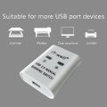 IT-Well USB Printer Sharing Device, 2 in 1 Out Printer Sharing Device, 2-Port Manual Kvm Switching Splitter Hub Converter White. 