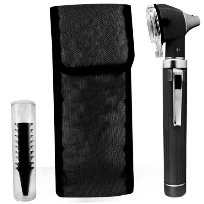 Professional Different Colors Otoscope With Ear Speculums Best Ear Magnifier Tool For Men And Women With Black Pouch 