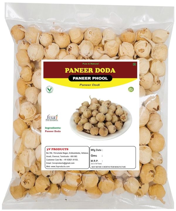 3V PRODUCTS Paneer Doda 50g for Diabetes | Paneer Phool | Paneer Dodi | Withania Coagulans | Paneer Flower