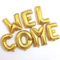 WELCOME FOIL BALLOON ( 16 INCH ALPHABET SIZE ). 