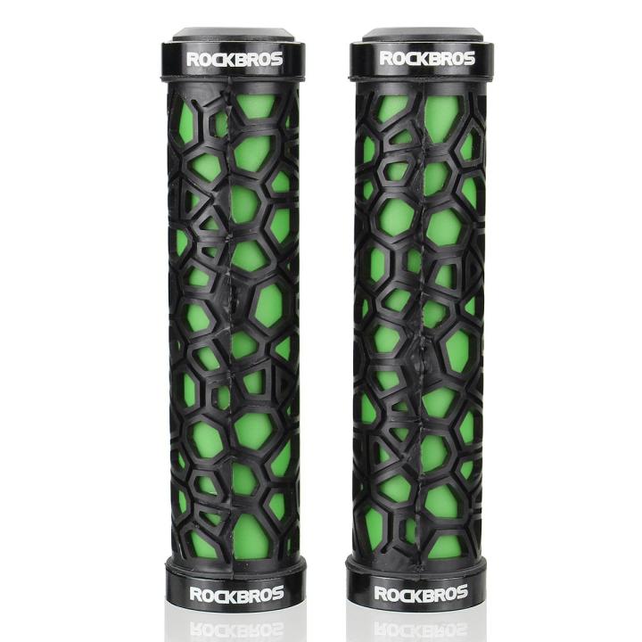 RockBros Handlebar Grips Rubber Lock-on Grips MTB Folding Bike Fixed Gear 1 Pair