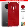 OnePlus 7T Skin / Wrap 360 Protection Carbon fiber/ Matte/ Transparent/ Leather Back And Sides Included Camera Skin. 