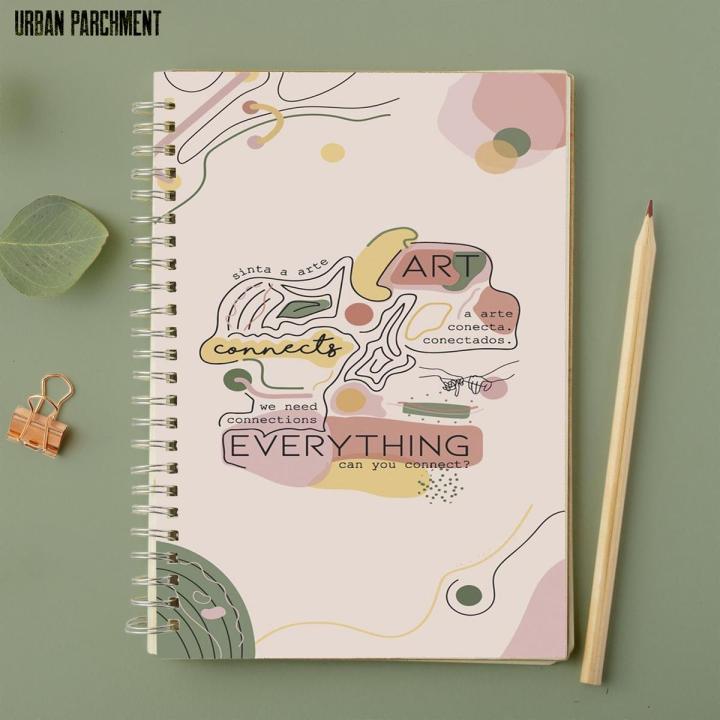 Connections - A4 Spiral Notebook with Plastic Sheet