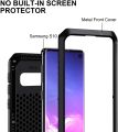 Seacosmo Samsung S10 Mobile Case Heavy Duty Shockproof Protection Metal Case Rugged A rmour without Screen protector Case for Galaxy S10 2019 Black. 