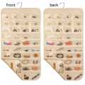 Jewelry Organizer 80 Pocket Jewelry Organizer Closet Organizer Hanging Storage Double Sided Jewelry Organizer hanging Jewelry Organizer Pockets Hanger Hanging Jewelry Organizer. 