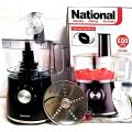 NATIONAL CHOPPER 1 KG CAPACITY - MEAT MINCER-VEGETALE CHOPPER-FOOD PROCESSOR- COMPLETE 1 YEAR WARRANTY - BLACK. 