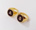 Alphabet A And S Golden High Quality Couple Ring. 