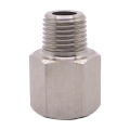 M10 M14 M16 M20 1/8 1/4 3/8 1/2 BSP Male To Female Thread 304 Stainless Steel Socket High Pressure Resistant Pipe Fitting. 