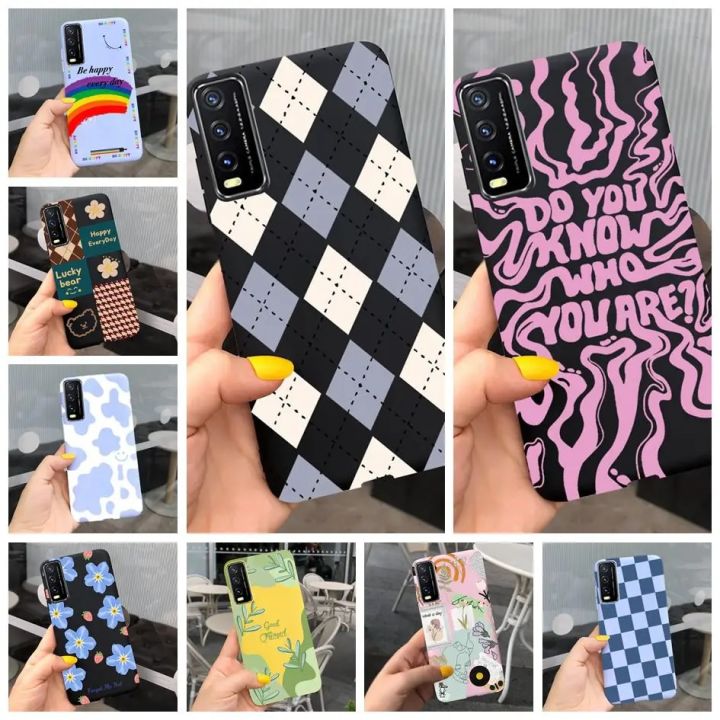 For Vivo Y11s Case For Vivo Y12s V2026 V2028 Phone Case Luxury Painted Silicon Soft Back Cover For Vivo Y20 Y20i Y20s Y20g Coque