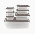 Thumb Lock Food PLASTIC   Storage Container   Box – 7 Pcs Set. 