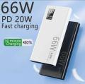 66W Super Fast Charge PD Power Bank 20000mAh Portable Fast Charging Powerbank With Digital Display, Compatible with Samsung/iPhone/Xiaomi/Huawei and More. 