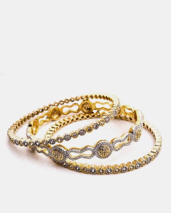 1k Gold Plated Atalian Bangles Set