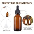 1Pcs (30 ML) New Amber Brown Empty Glass Bottle with having Black Dropper Glass Bottle Eye Dropper Drop Aromatherapy. 
