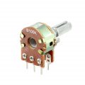 Pack of 10 - 100K Ohm Variable Resistors Dual Rotary Potentiometer - B100K 6 Pin volume controls on audio equipment. 
