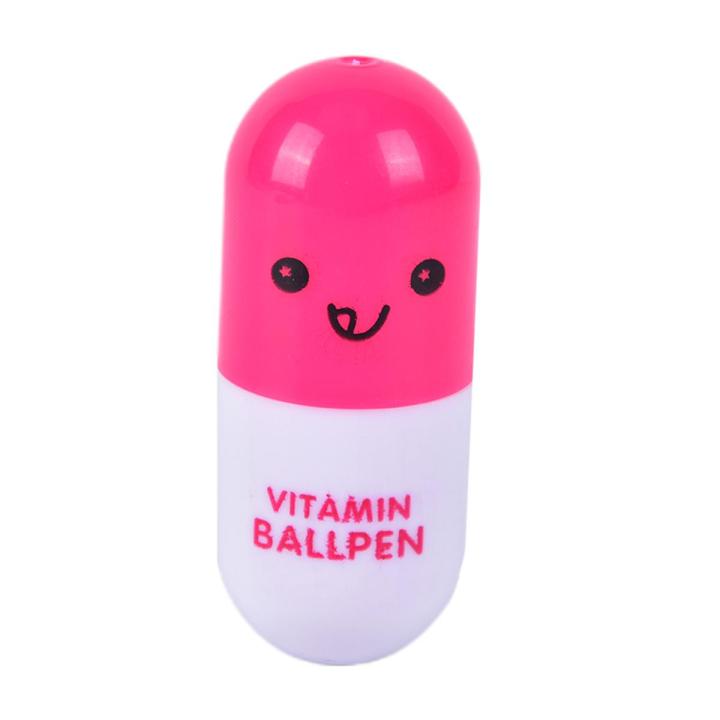 Vitamin pill Ballpoint Pen, Novelty Retractable Gift Ball pen