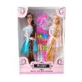 Flexible Barbie Dolls Set of 2 Moveable Joints and Quality Material for Creative Play. 