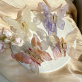 Butterfly Hair Clips Grabbers Hair Barrettes Women Girls Accessories Pins Grasping Acetate Clips Headwear Crab Fo. 