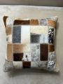 Real Cowhide Leather Pillows Cushion Covers for Home Decor 15”x15” | Cowhide Hair on Room Decoration Items |  Cushions Cover for Home Decoration and Couple Gift. 