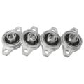 NANLIY- 4Pcs KFL001 12mm Zinc Alloy Self Aligning Pillow Block Flange Bearing Rhombic Bearing Housing. 