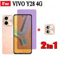 For Vivo Y28 4G Anti Peeping Tempered Glass Film for Vivo Y38 Y18 Y18E Y03 2 in 1 Camera Lens Glass Full Cover Screen Protector. 