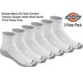 Dickies Men's Dri-tech Moisture Control Quarter Socks Moza Socks (Pack of 3 Pairs). 