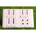 6 Switches+2 Sockets Electric China Fitting Sheet China Switch Board- ECM Metal Series. 