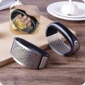 Stainless Steel Garlic Press Metal Ginger Garlic Chopper Crusher. 