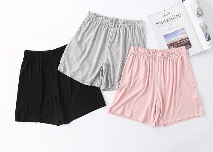 Pack of 3 Comfortable Modal Sleep Shorts for Women in Summer Loose Fit Casual and Lightweight