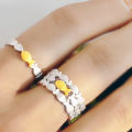 Ring Adjustable Charming Open Cuff Stylish Little Fish Ring for Women. 