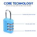 3 Digit Dial Code Number Combination Lock Padlock Small Portable Luggage Zipper Bag Padlock Suitcase Bag Lock. 