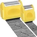 QUANBU 2X Identity Theft Protection Stamp Roller,for Personal Information Blackout, Privacy Confidential and Address Blocker, L. 