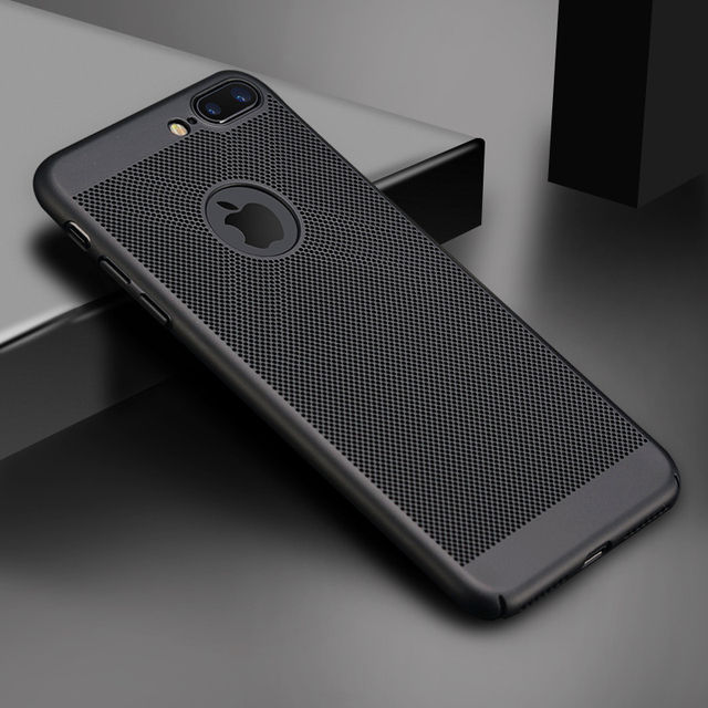 Ultra Slim Phone Case For iPhone 6 6s 7 8 Plus Hollow Heat Dissipation Case Hard PC For iPhone 13 11 12 Pro Max XR X XS MAX SE