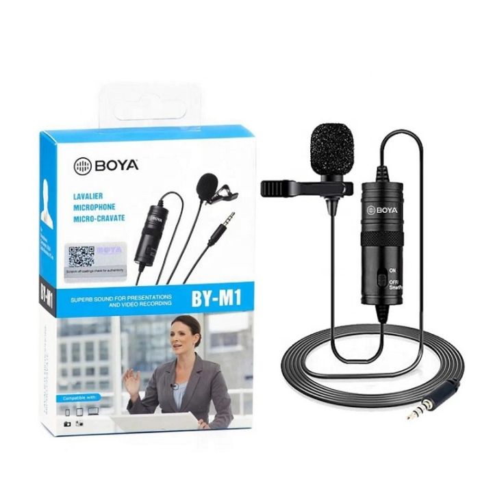 Boya By M1 Mic | Specially Designed For Youtube Video Recording MIc | Wired Mic | Mic For Youtube | MIcrophone For PC Recording Mic  Best Quality Mic for Android, PC & DSLR | Professional Collar Mic - Lavalier 3.5mm Mic For Youtube With  Original Sticker