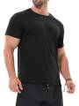 ActiveFlex Dry Fit Gym Shirt Workout Shirts For Men Short Sleeve Athletic Active Tops Quick Dry Crew Neck T Shirt For Running And Gym. 