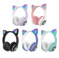 STN-28 Cat Wireless Headphones Bluetooth Over-Ear Headset with Cute Cat Ears. 