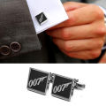 James Bond 007 Engraved Metal Cufflinks. 