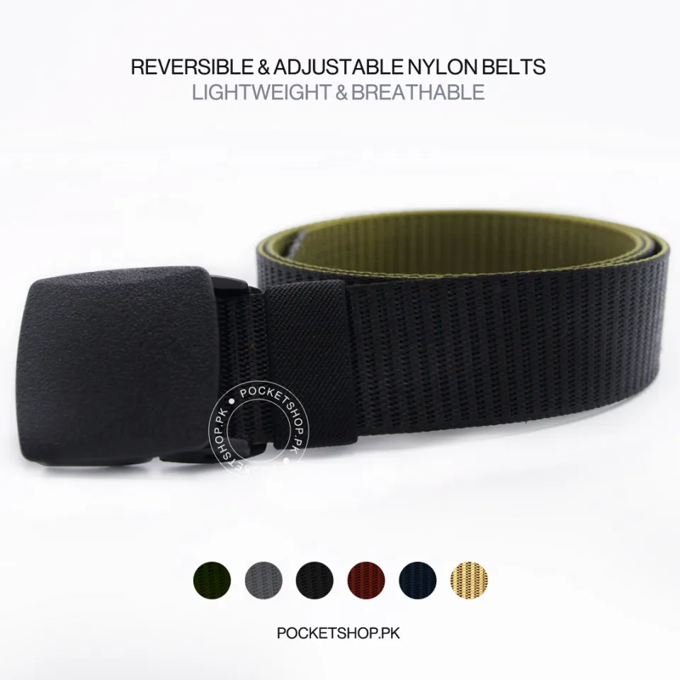 小物 double belt (nylon belt) Double Side Nylon Belt for Men and Boys with Adjustable Hard