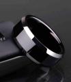 Black Titanium Plain Challa Ring. 