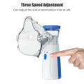 Medical handheld mesh nebulizer humidifier silent ultrasonic inhaler atomizer health care adult children humidifier inhaler with 4 noozels. 